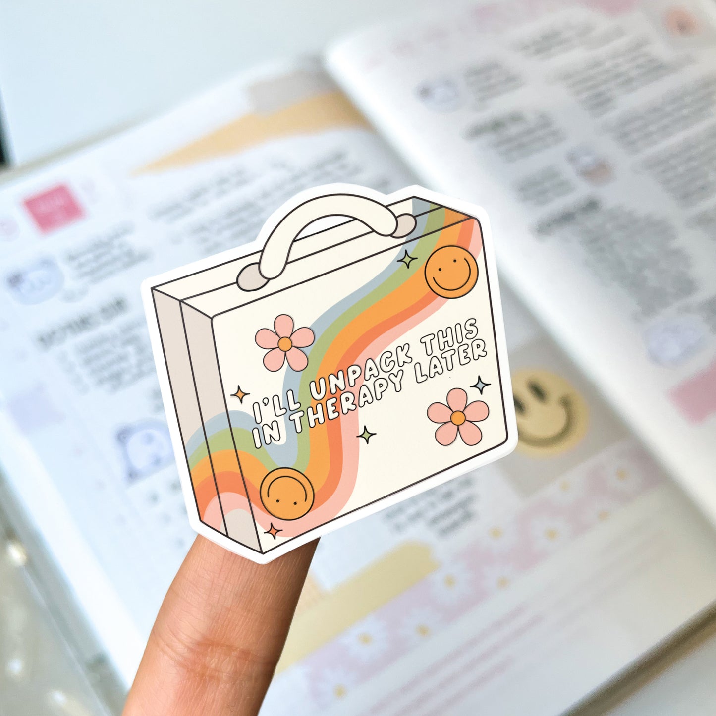 I'll Unpack This in Therapy Vinyl Die Cut Sticker