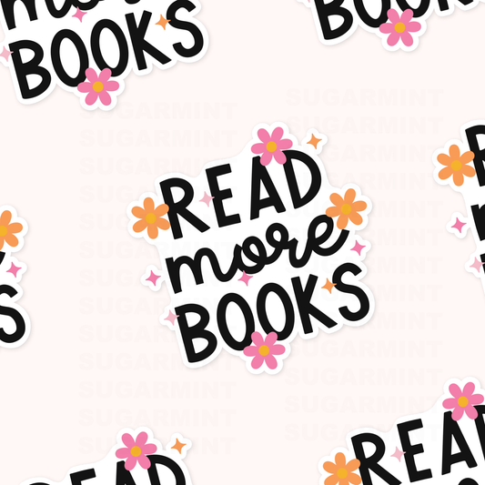 Read More Books Die Cut Sticker