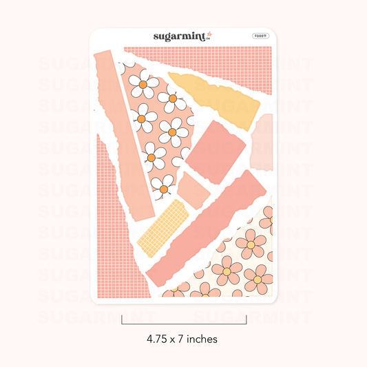 It's a Good Day Ripped Paper Journaling Stickers