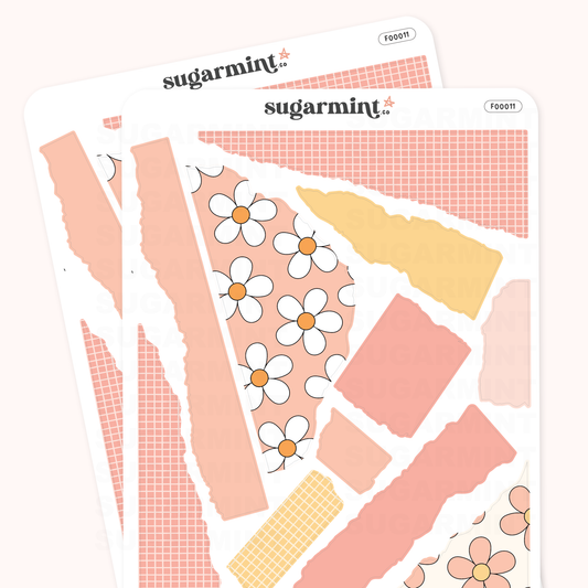 It's a Good Day Ripped Paper Journaling Stickers