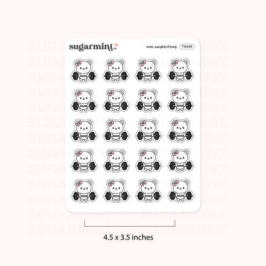 Mimi Weightlifting Stickers