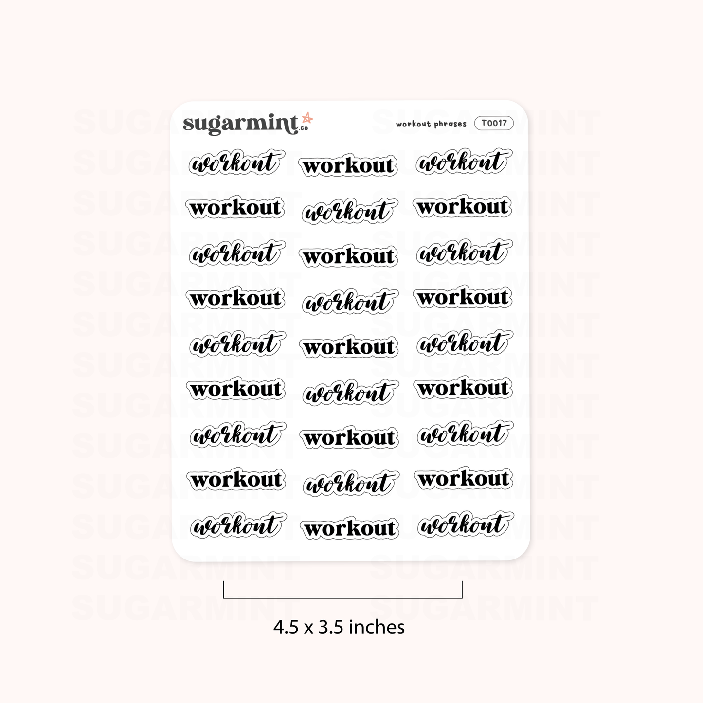 Workout Script Stickers