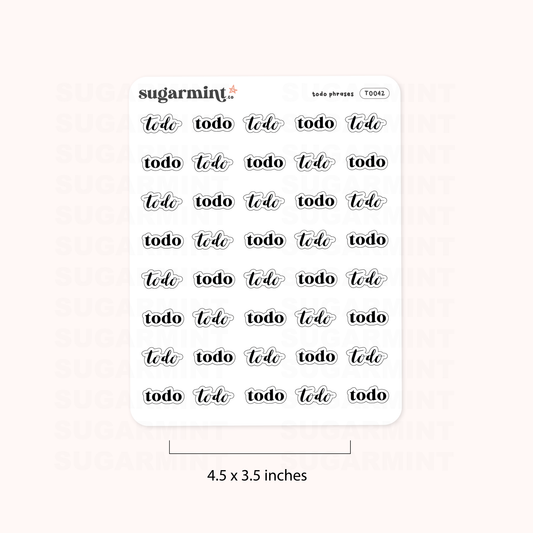 To Do Script Stickers