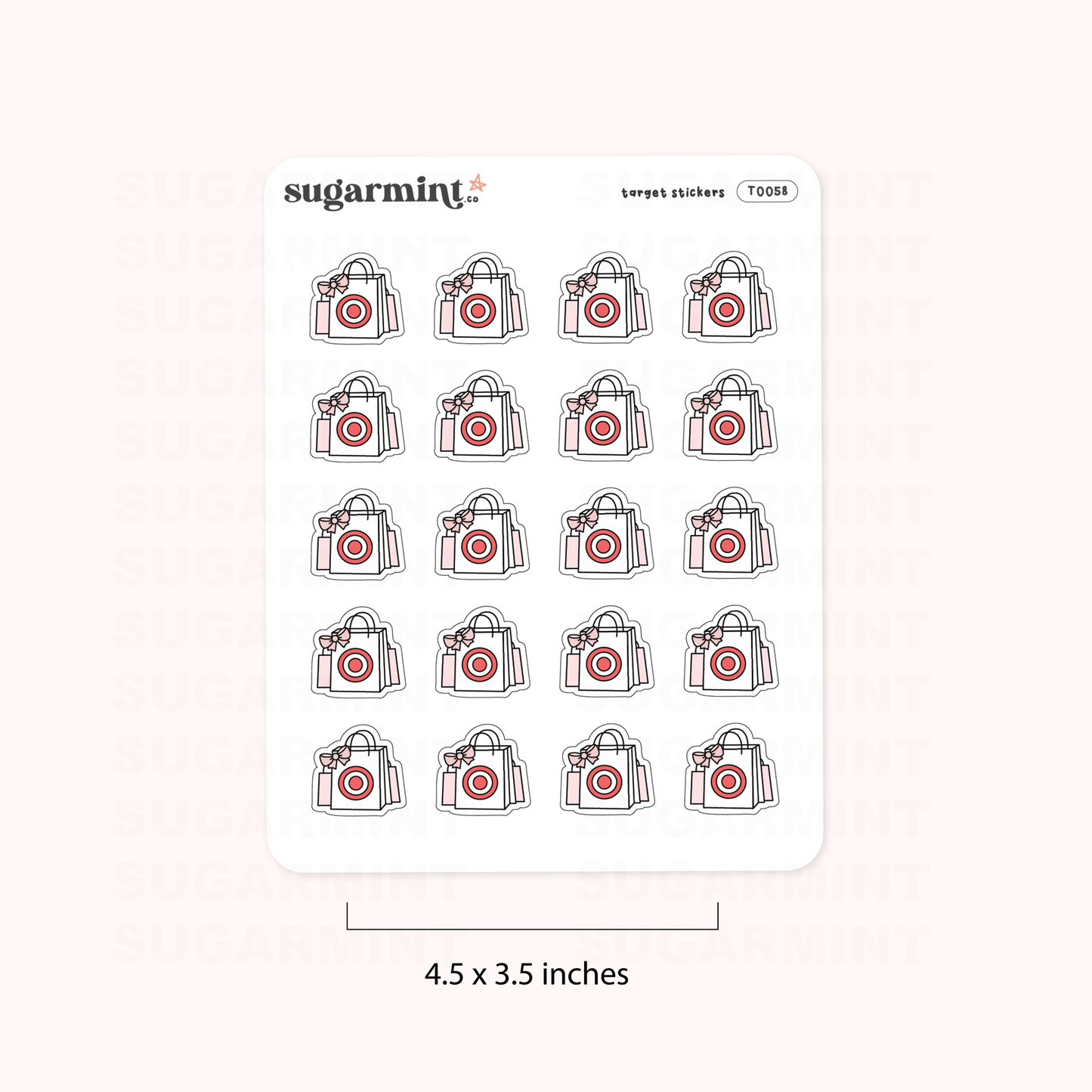 Target Shopping Bag Doodle Stickers