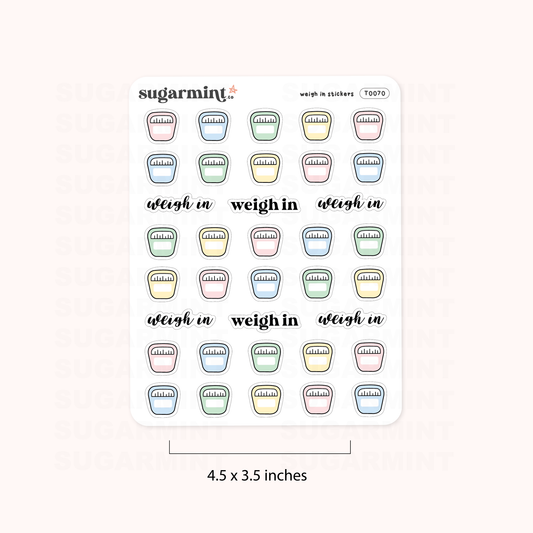 Scales / Weight Loss / Weigh In Doodle Tinies
