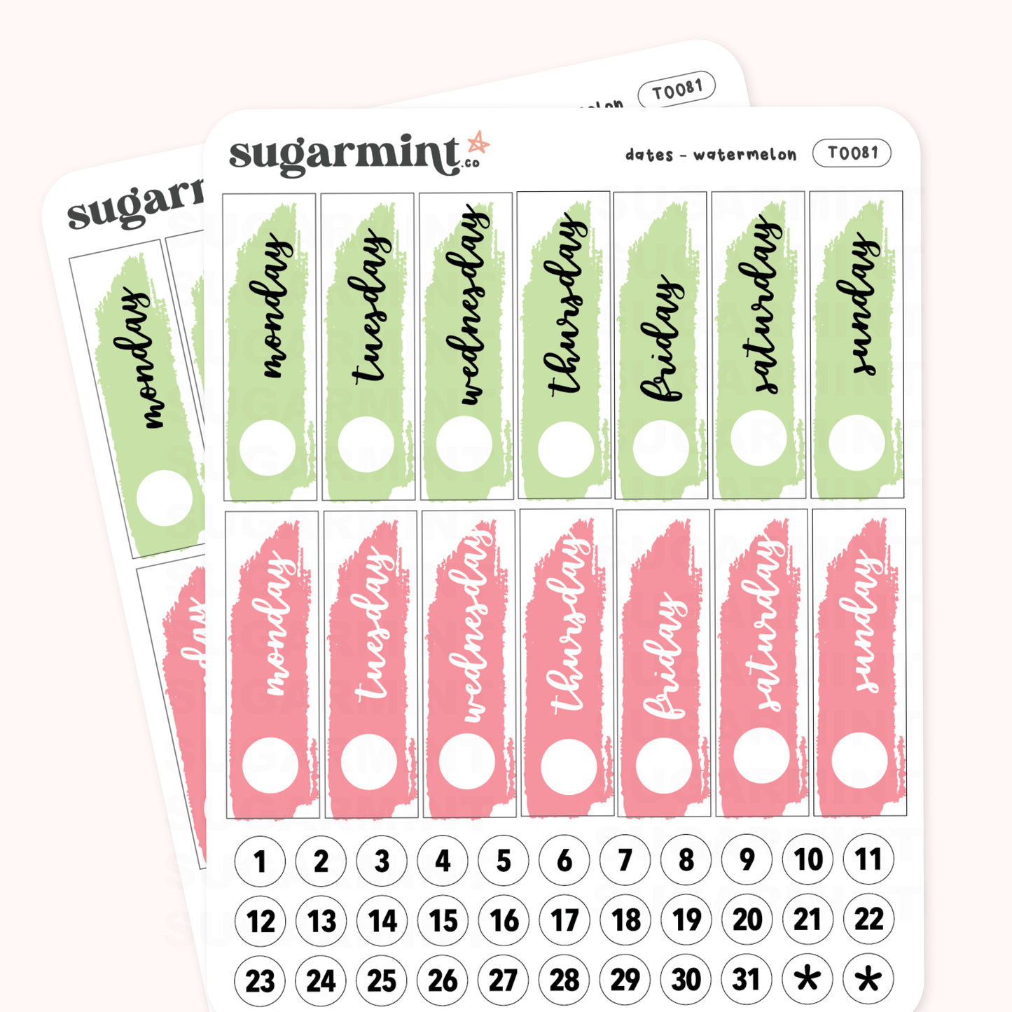 Date Covers - Watermelon