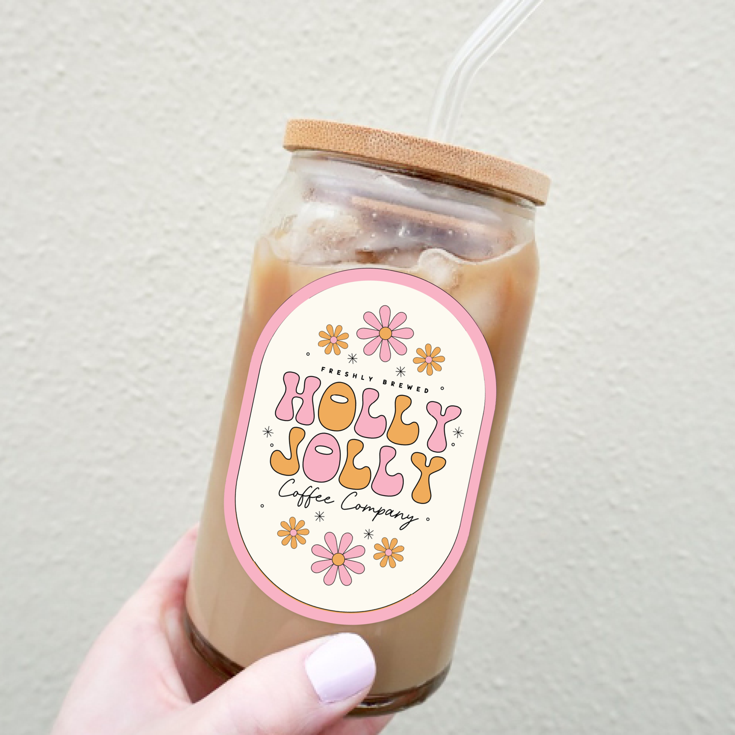 Holly Jolly Coffee Company Glossy Decal