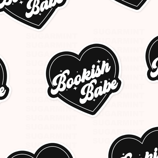 Bookish Babe Die Cut Sticker