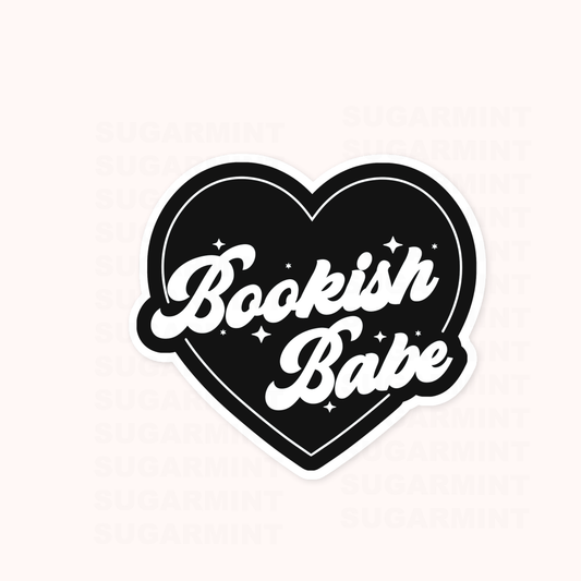 Bookish Babe Die Cut Sticker