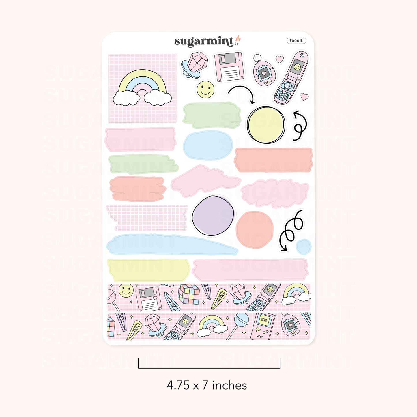 90's Baby Journaling Stickers