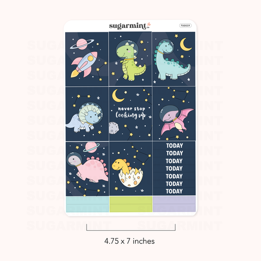 Space Dinos Boxes Stickers