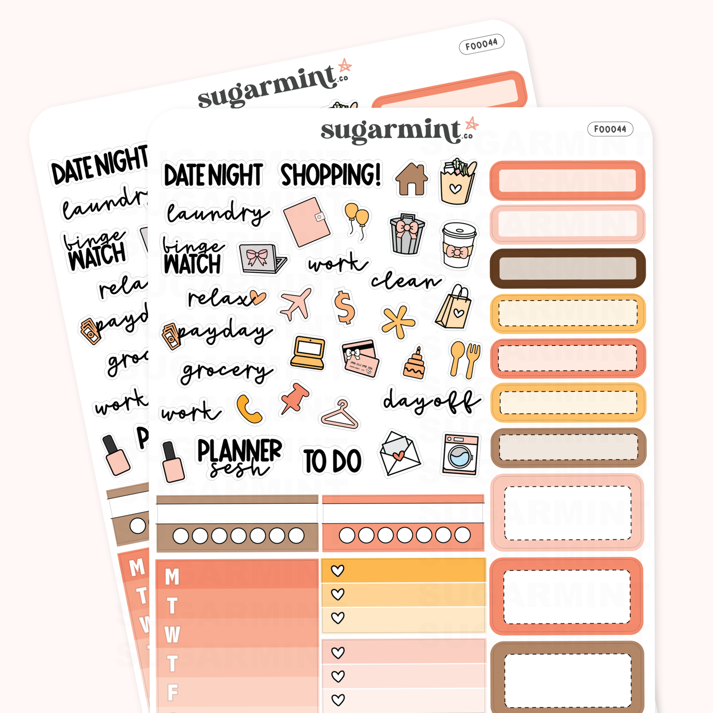 Espresso Washi Combo Stickers