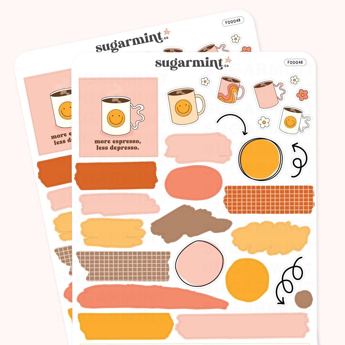 Espresso Journaling Stickers