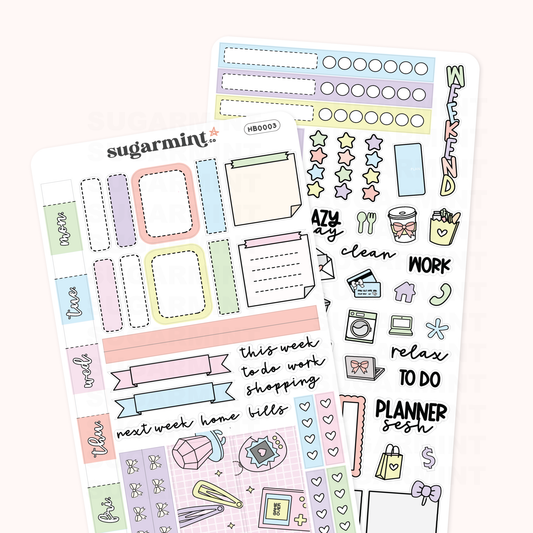 90's Baby Hobonichi Weeks Planner Sticker Kit