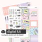 Printable 90's Baby Hobonichi Cousin Weekly Kit