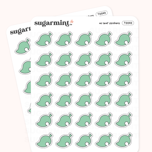 Animal Friends Green Leaf Tinies Stickers