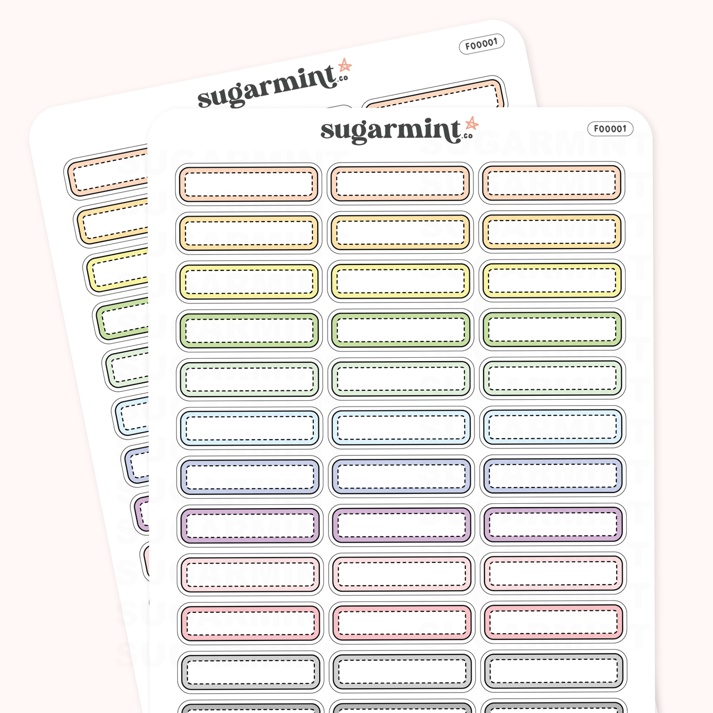 Dotted Rounded Boxes - Pastels