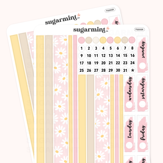 Be Kind Washi and Date Cover Stickers