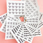 Bow Paperclips Mini Functional Stickers