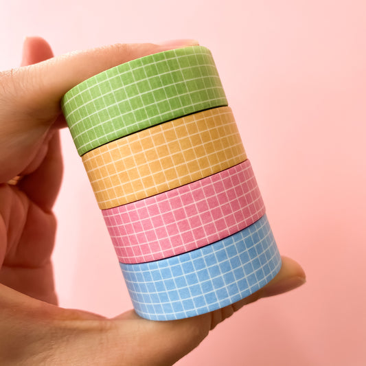 Lucky Charms Pastel Grid Washi Tape