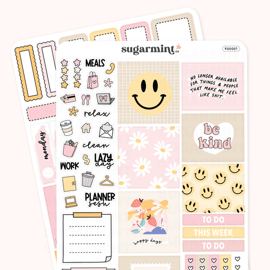 Be Kind Mini Planner Sticker Kit