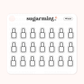 Nail Polish Icon Mini Functional Stickers