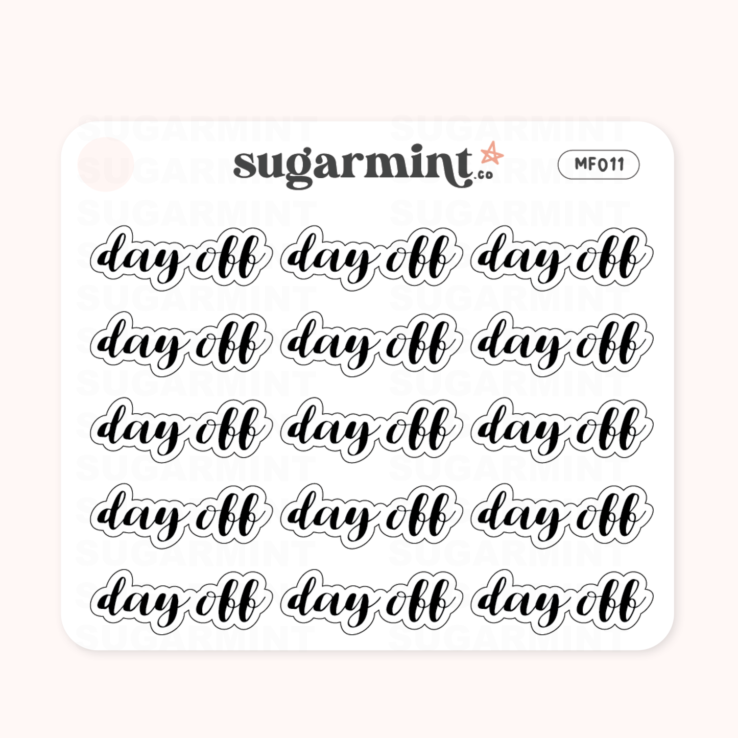 Day Off Script Stickers