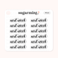 Next Week Script Stickers