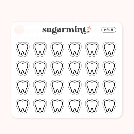 Dentist Icon Mini Functional Stickers