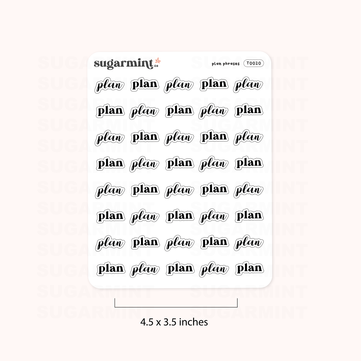 Plan Script Stickers