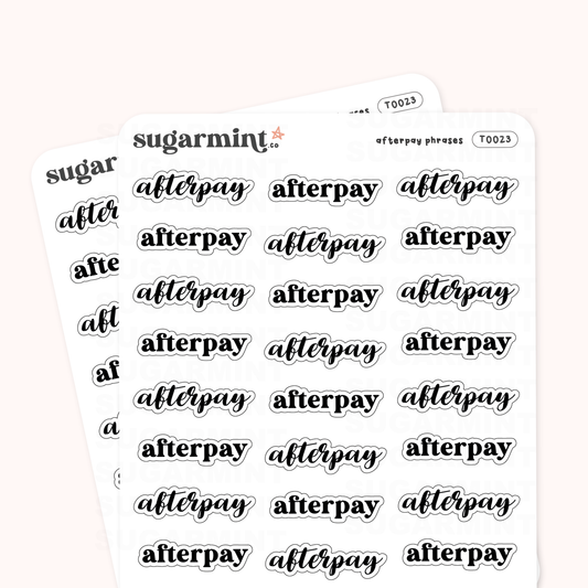 Afterpay Script Stickers