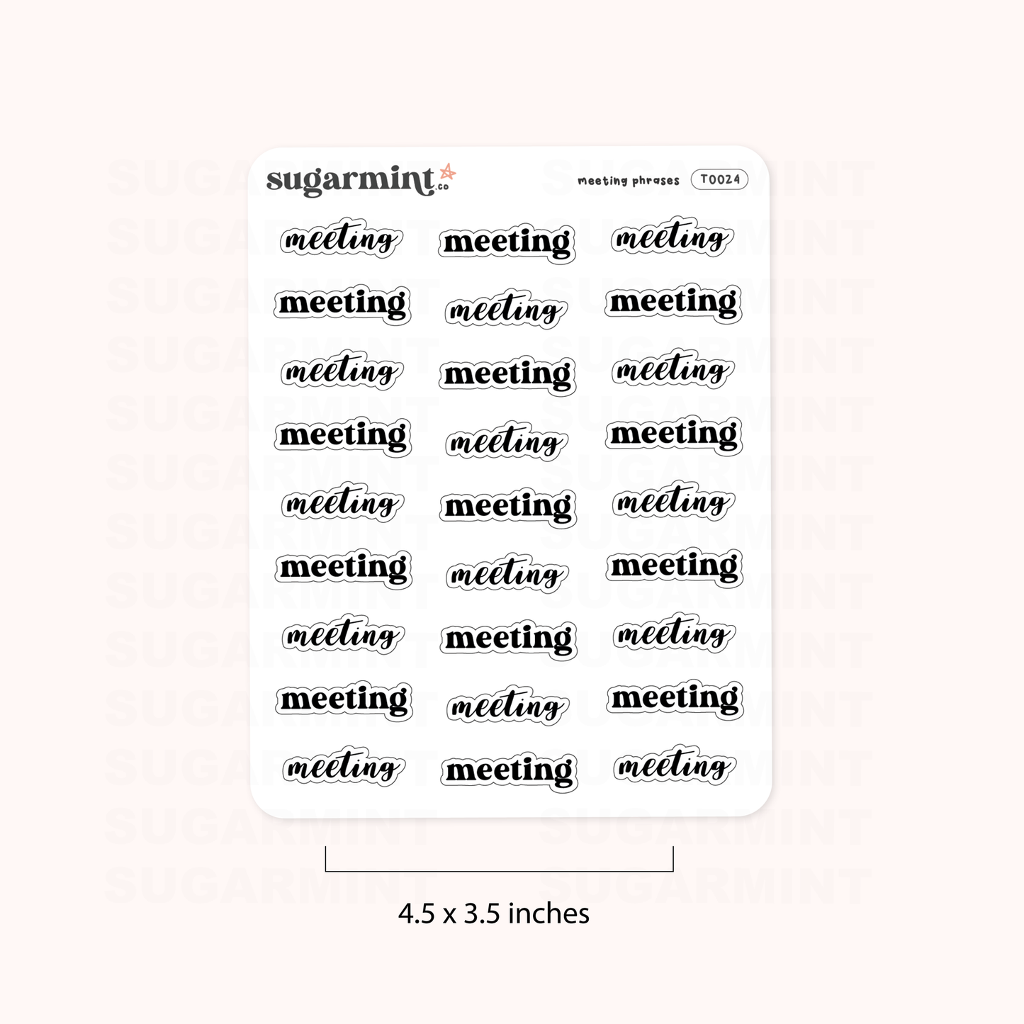 Meeting Script Stickers