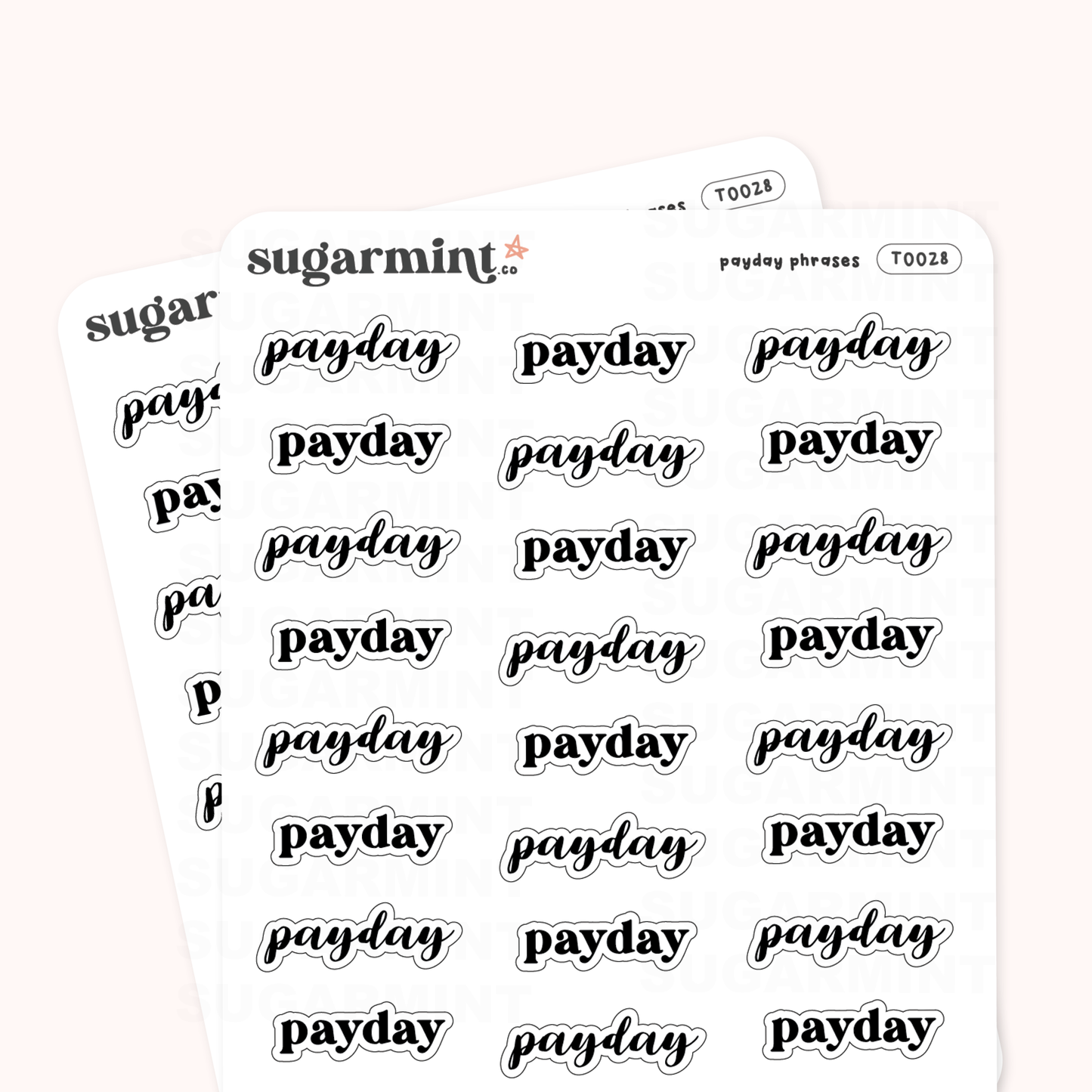 Pay Day Script Stickers