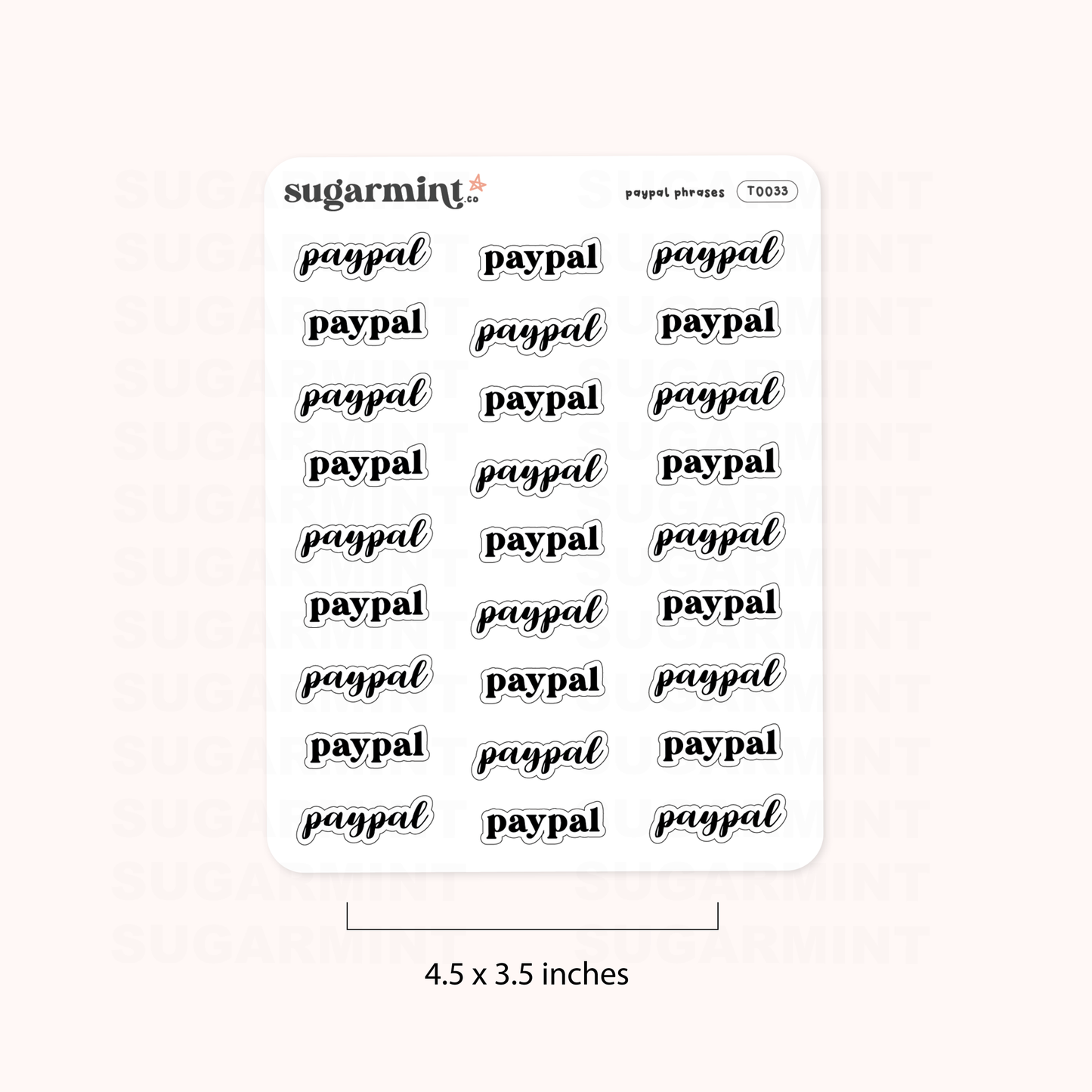 PayPal Script Stickers