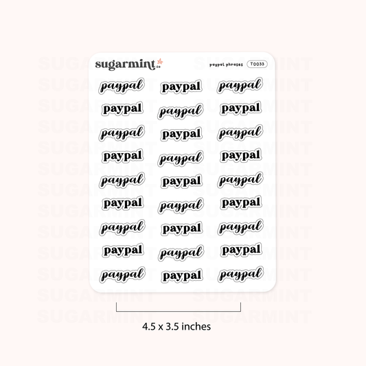 PayPal Script Stickers