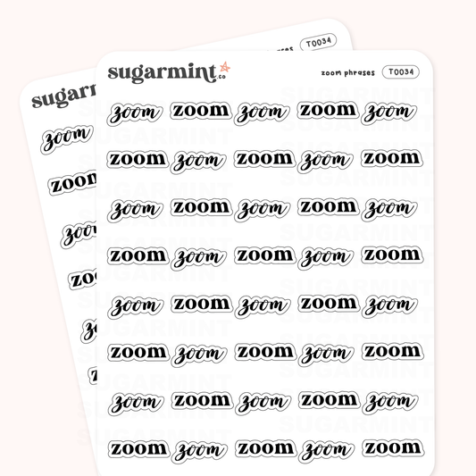 Zoom Meeting Script Stickers