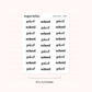 School Script Stickers