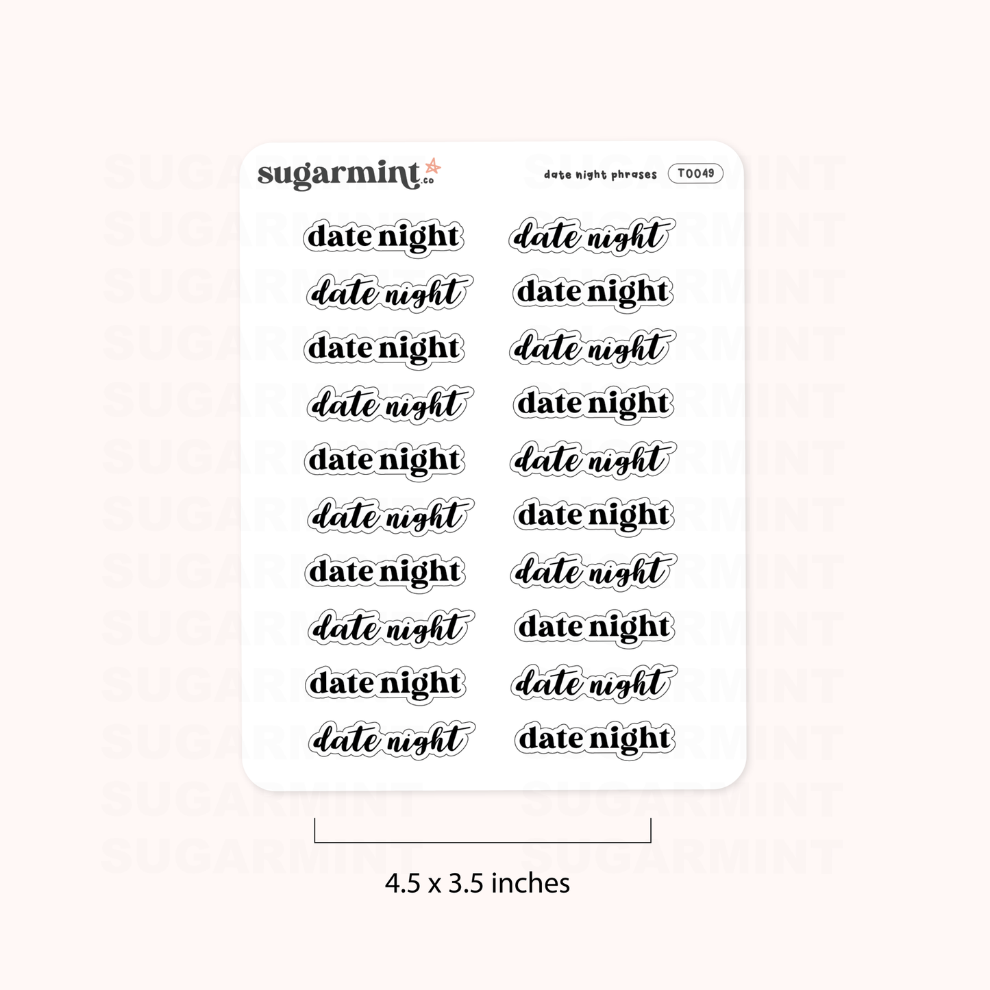 Date Night Script Stickers