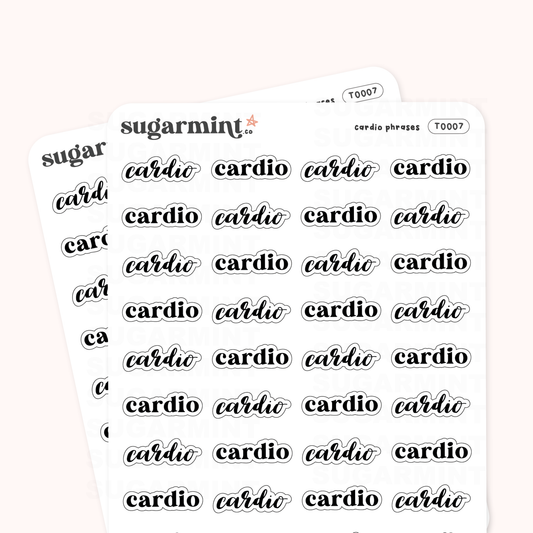Cardio Script Stickers
