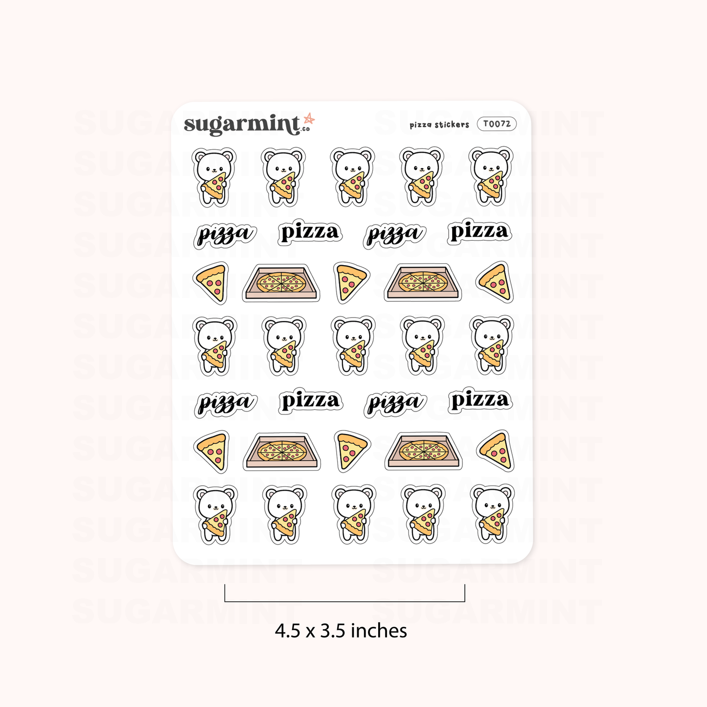 Mimi Pizza Stickers