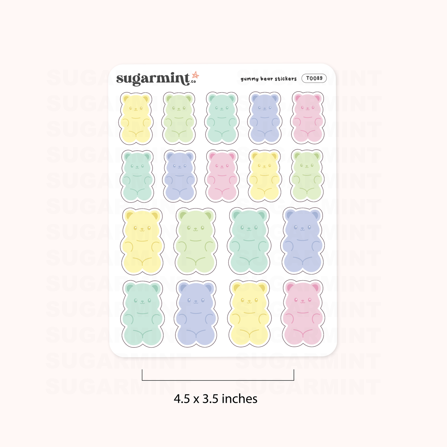 Gummy Bears Tinies Stickers